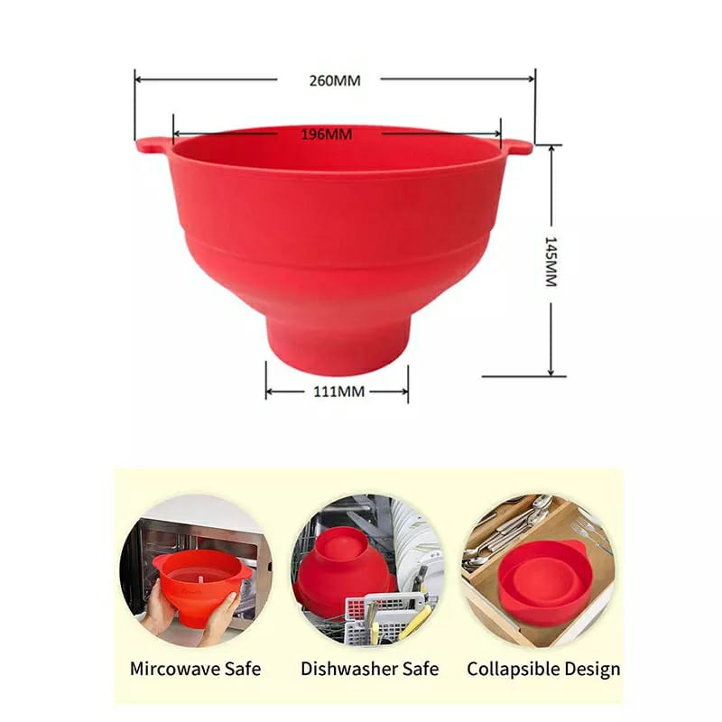 Crispetera de Silicona para Microondas